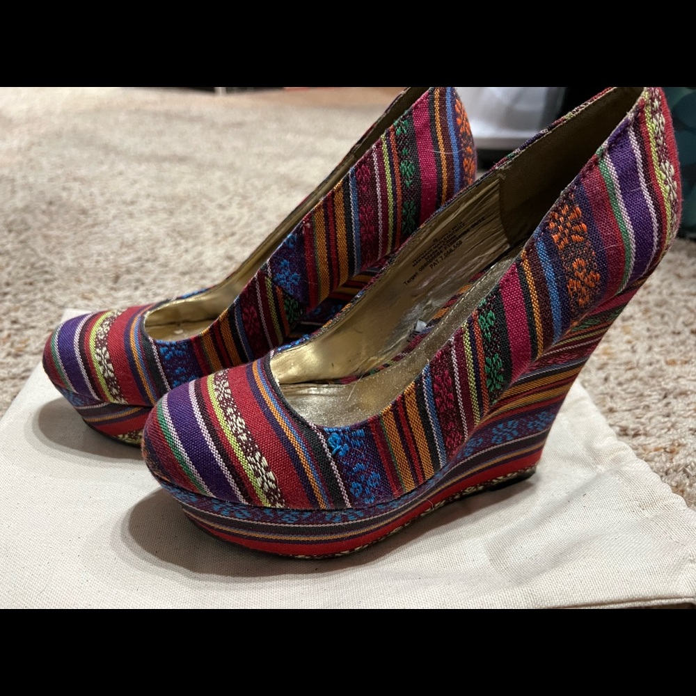 Colorful Mossimo platform heel - Picture 4 of 5